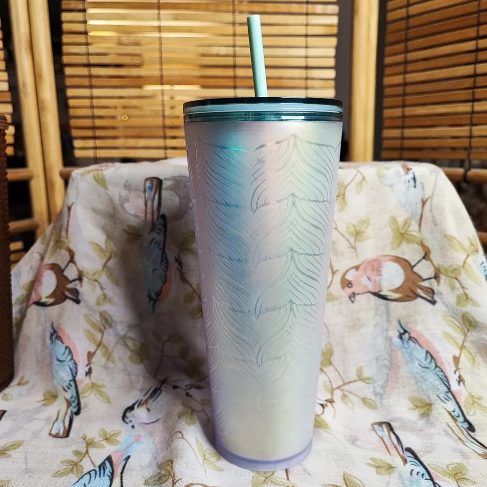 STARBUCKS Mermaid Tail Hologram Holographic 2021 50th Anniversary Tumbler NWT